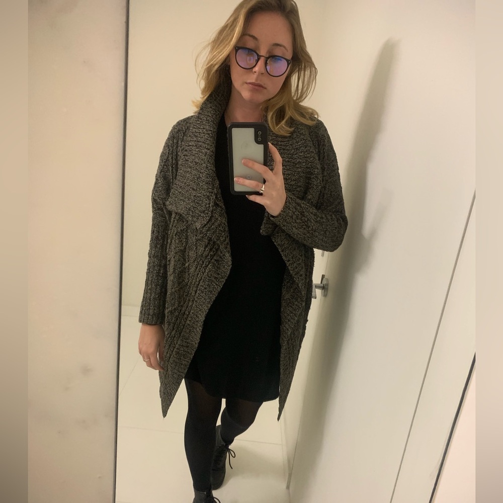 Cozy Women's Sweater in Brown and Black